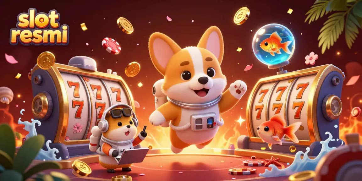 Join the fun at a space casino with slot resmi, where a corgi astronaut floats amid golden coins and cherries!