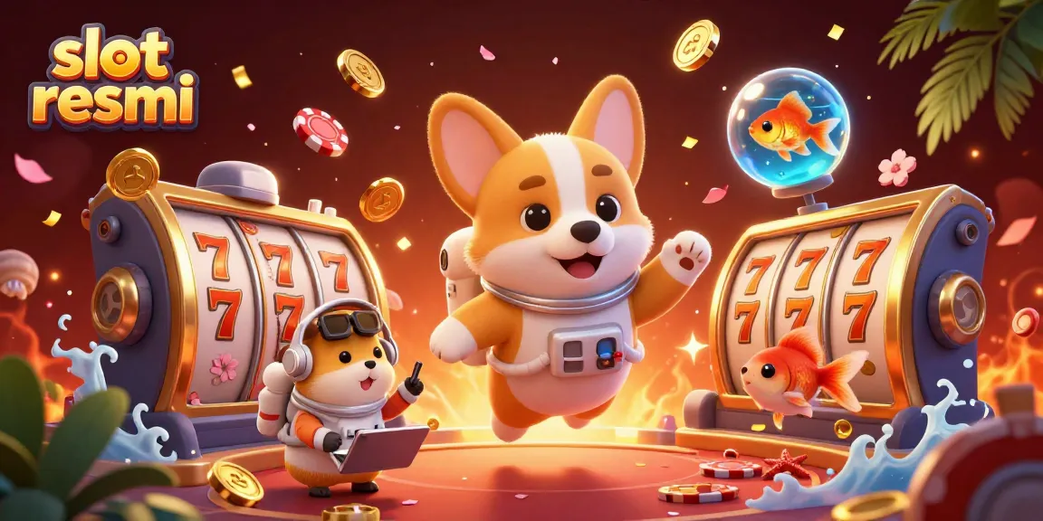Join the fun at a space casino with slot resmi, where a corgi astronaut floats amid golden coins and cherries!