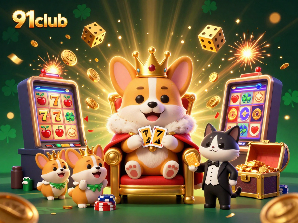 Play at 91club and win with vibrant casino games like slots and table games in a luxurious setting.